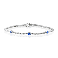 Sapphire Bracelet in 18k Gold with Diamonds - Simon G. Jewelry