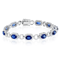 Sapphire Color Bracelet in 18k Gold with Diamonds - Simon G. Jewelry