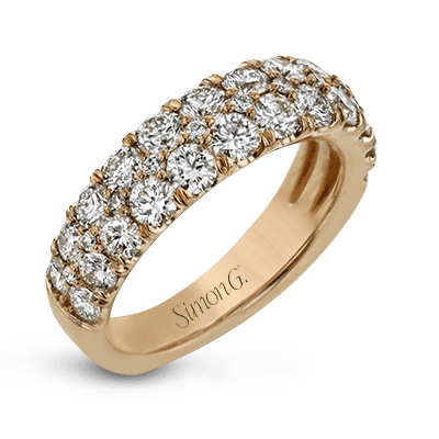 Simon - Set Anniversary Ring In 18k Gold With Diamonds - Simon G. Jewelry