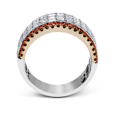 Simon-Set Anniversary Ring In Platinum With Diamonds