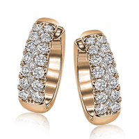 Simon - set Hoop Earrings in 18k Gold with Diamonds - Simon G. Jewelry