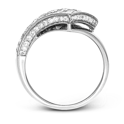 Simon-set Right Hand Ring in 18k Gold with Diamonds