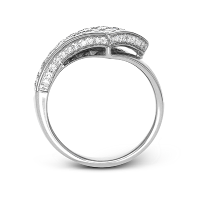 Simon-set Right Hand Ring in 18k Gold with Diamonds
