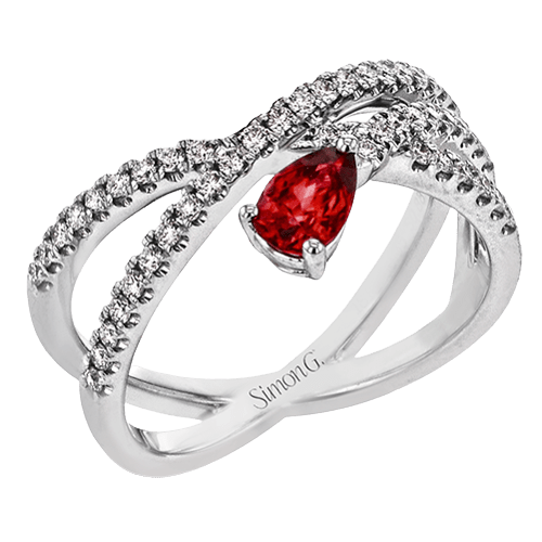 Tempera Color Ring In 18k Gold With Diamonds