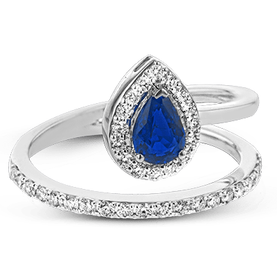 Tempera Color Ring In 18k Gold With Diamonds