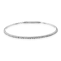 Tennis Bangle Bracelet in 18k Gold with Diamonds - Simon G. Jewelry