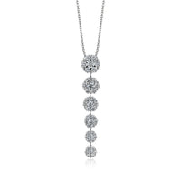 Tiered Pendant Necklace in 18k Gold with Diamonds - Simon G. Jewelry