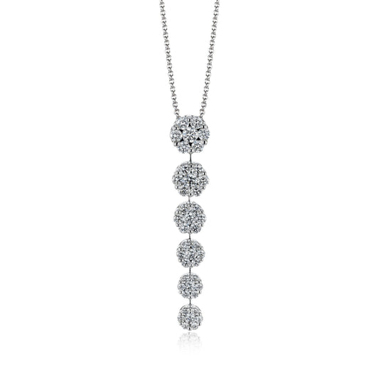 Tiered Pendant Necklace in 18k Gold with Diamonds - Simon G. Jewelry