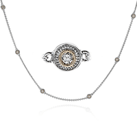 Trellis Necklace in 18k Gold with Diamonds - Simon G. Jewelry