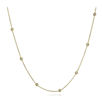 Trellis Necklace in 18k Gold with Diamonds - Simon G. Jewelry