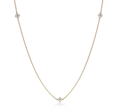 Trellis Necklace in 18k Gold with Diamonds - Simon G. Jewelry