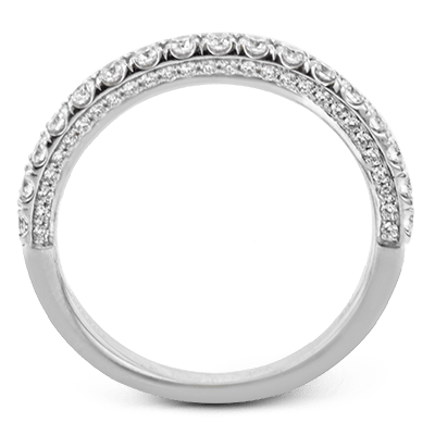 Wedding Band in 18k Gold with Diamonds