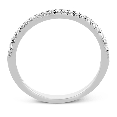 Wedding Band in 18k Gold with Diamonds