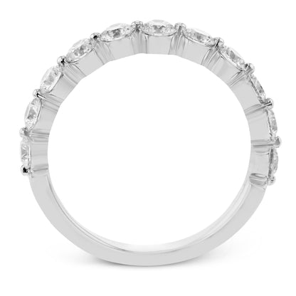 Wedding Band in 18k Gold with Diamonds