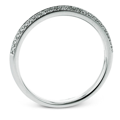 Wedding Band in 18k Gold with Diamonds