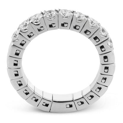 Wedding Band in 18k Gold with Diamonds