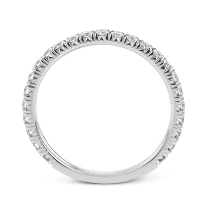 Wedding Band in 18k Gold with Diamonds