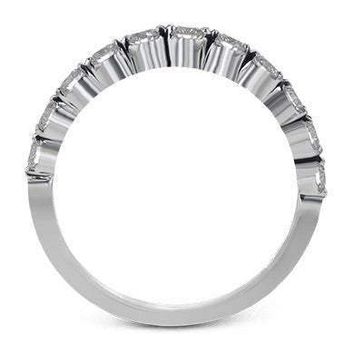 Wedding Band in 18k Gold with Diamonds