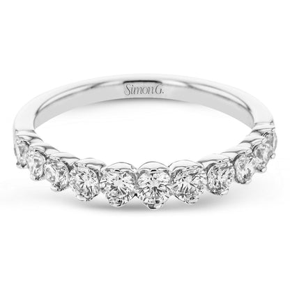 Wedding Band in 18k Gold with Diamonds