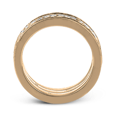 Wedding Band Set In 18k Gold With Diamonds