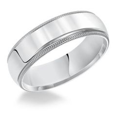 Platinum Comfort Fit Polished Wedding Band for Her 01-LMIR075