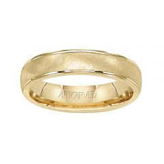 11-WV3900 Travis Ladies Yellow Gold Wedding Band 5.0mm from ArtCarved