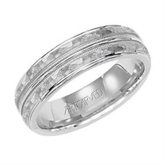 Abington for Her Platinum Hammered Wedding Band 11-WV5011P
