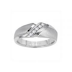 21-V22023W Merritt 14K White Gold Diamond Wedding Band for Men from ArtCarved