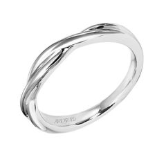 31-V153W-L Solitude 14K White Gold Wedding Band