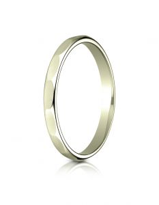 14k Yellow Gold 2mm High Polished Faceted Design Band for Women