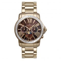Stainless Steel Moonphase Multifunction 5 ATM Jacques Michel Watch Style# JM-12080