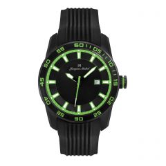 Stainless Steel Luminous Dial and Hands and 10 year Lithium Battery 10 ATM Jacques Michel Watch Style# JM-12155