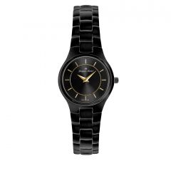 Black IP Plated Stainless Steel 3 ATM Watch by Jacques Michel Style# JM-12184