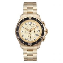 Stainless Steel Swiss Chronograph Luminous Dial and Hands 20 ATM Diver's Watch by Jacques Michel Style# JM-12229
