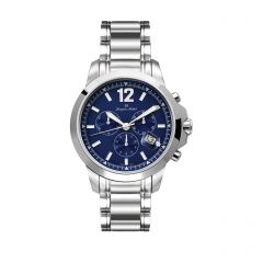 Stainless Steel Swiss Chronograph Screw Down Diver Crown and Luminous Dial  20 ATM Watch by Jacques Michel Style# JM-12233