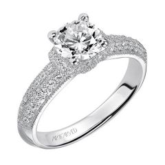31-V509ERP "Paola" Platinum Engagement Ring from ArtCarved