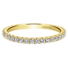 LR50992Y45JJ Gabriel And Company 14K Yellow Gold Stackable Ring