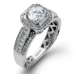 NR453 18K White Gold Ladies Engagement Ring from Simon G