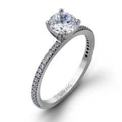 PR108 18K White Gold Engagement Ring from Simon G