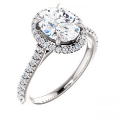 Sabrina Diamond Halo Engagement Ring