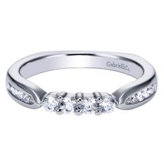 WB3993W44JJ 14K White Gold Diamond Wedding Ring from Gabriel and Co