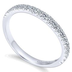 WB8903W44JJ 14k White Gold Contemporary Straight Wedding Band