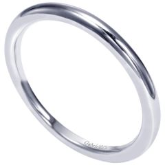 WB9175W4JJJ Straight 14K White Gold Wedding Band from Gabriel & Co.