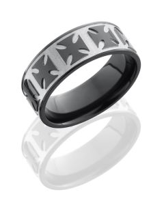 Zirconium Maltese Cross Bead and Polish Finish
