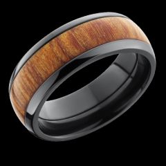 Fiji Orange Wood Polish Finished Zirconium ZHW8D15-FIJIORANGEWOOD