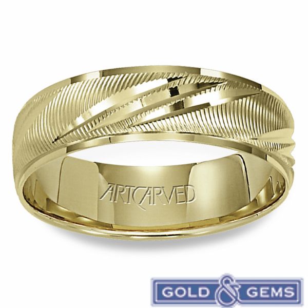 14 karat gold wedding best sale band