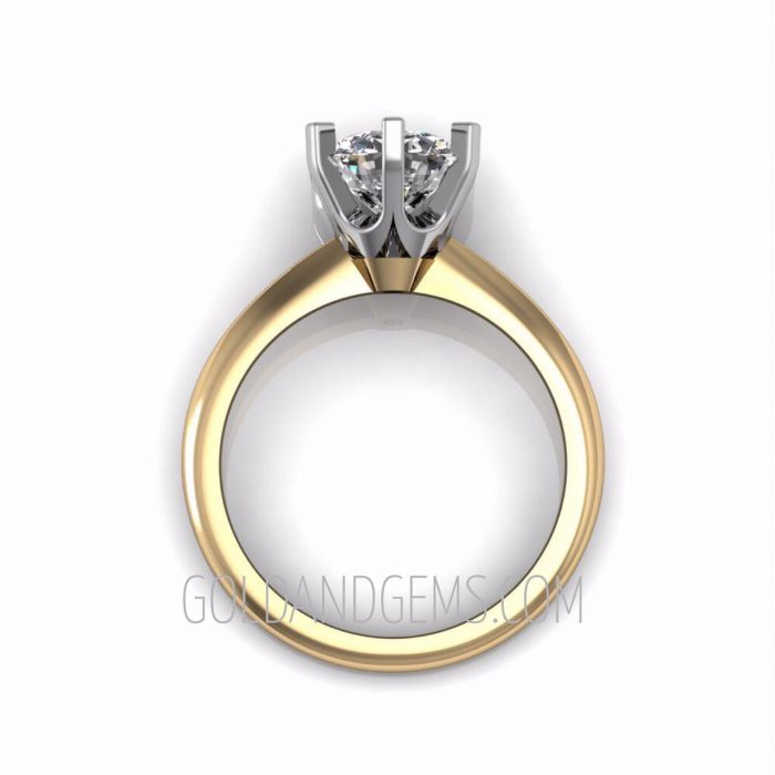 Artemer Studio Cushion Cut White Diamond Ring in 18K Yellow Gold | Audry  Rose
